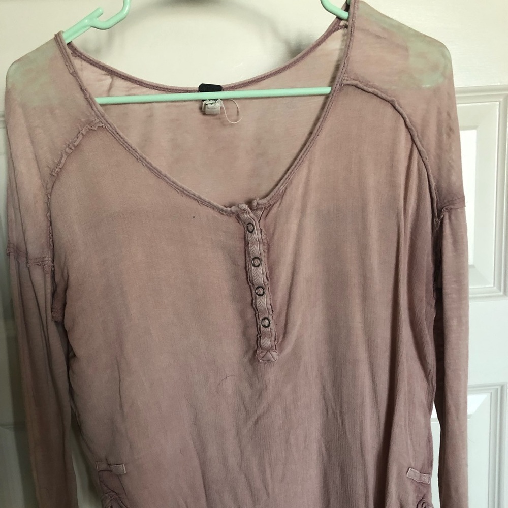 Free people light pink top